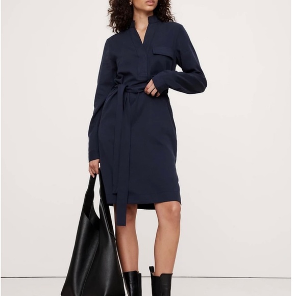 Banana Republic Tencel cotton utility dress, NWT,  size medium - Picture 2 of 6